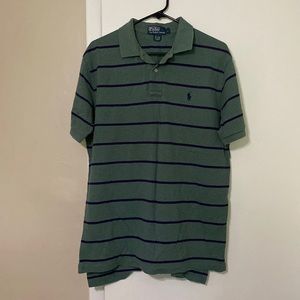 Polo Ralph Lauren Shirt Green/Navy Blue Size L